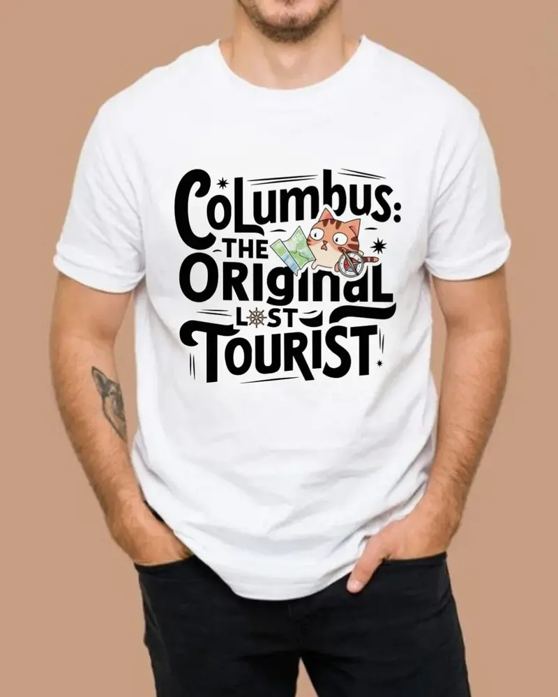Columbus The Original Lost Tourist Cotton Tee 4