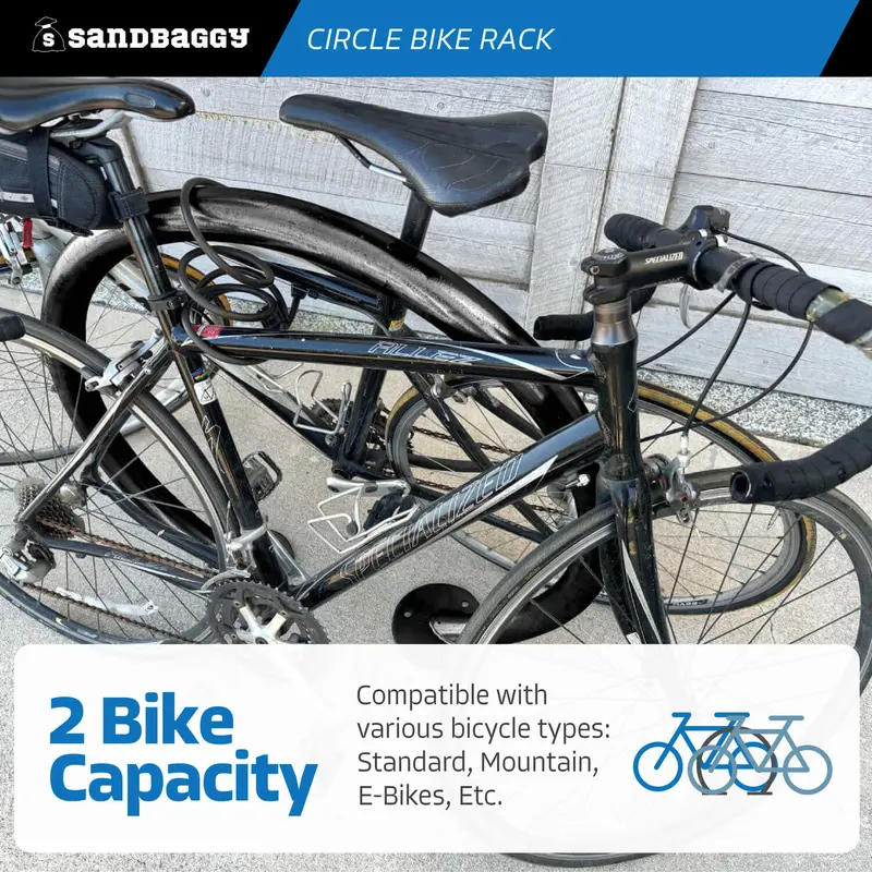 Commercial Circle Bike Racks - Surface Mount - 2 Bike Capacity 5