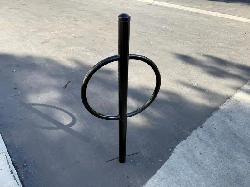 Commercial Post And Ring Bike Rack - In Ground (2 Bike Capacity) 13
