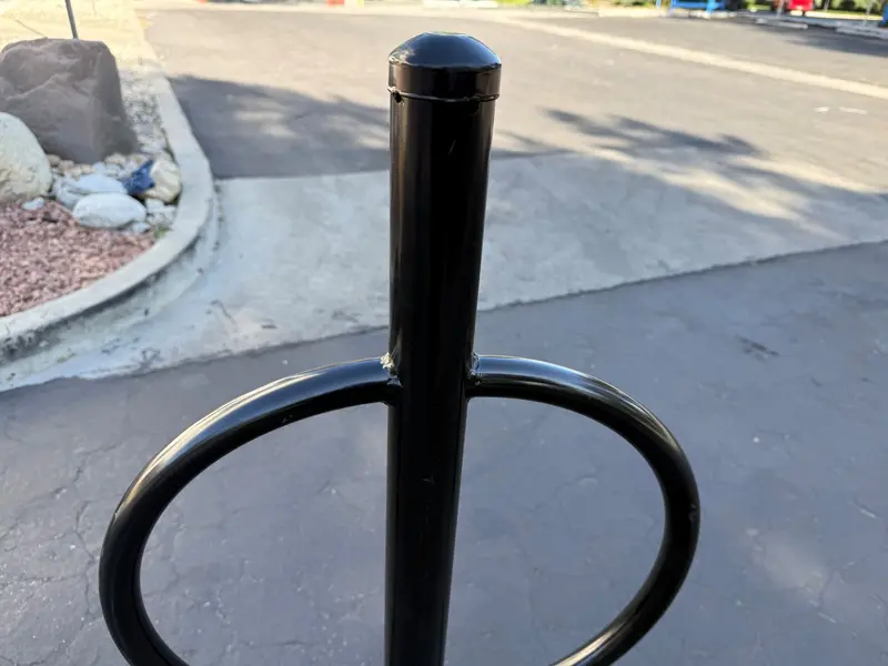 Commercial Post And Ring Bike Rack - In Ground (2 Bike Capacity) 14