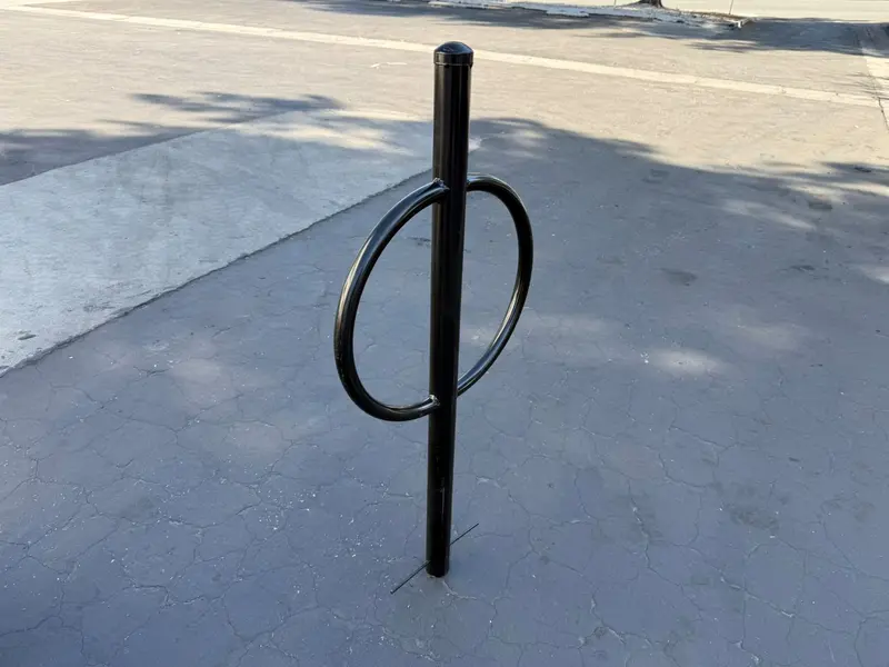Commercial Post And Ring Bike Rack - In Ground (2 Bike Capacity) 16