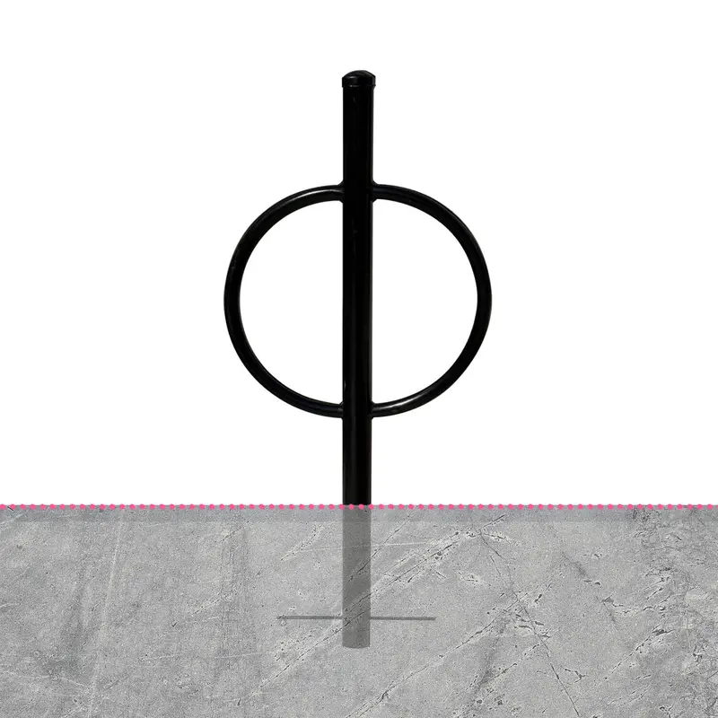 Commercial Post And Ring Bike Rack - In Ground (2 Bike Capacity) 8