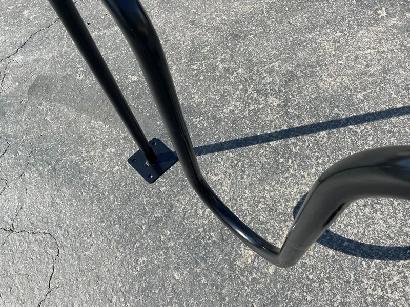 Commercial Wave Bike Racks - In Ground, Dual Loop - 5 Bike Capacity 11