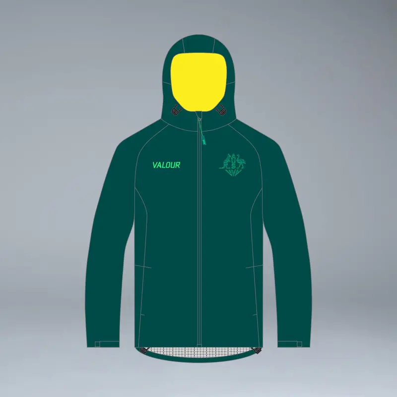 Commonwealth Games Australia Support Officials Light Raincoat 1