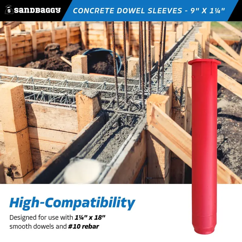 Concrete Dowel Sleeves - 9” X 1-1/4” (#10 Rebar Sleeve) 4