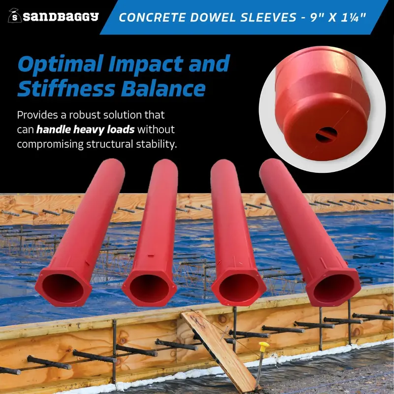 Concrete Dowel Sleeves - 9” X 1-1/4” (#10 Rebar Sleeve) 6