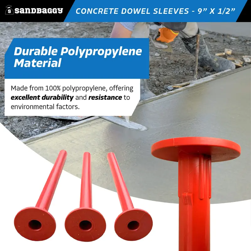 Concrete Dowel Sleeves - 9” X 1/2” (#4 Rebar Sleeve) 7