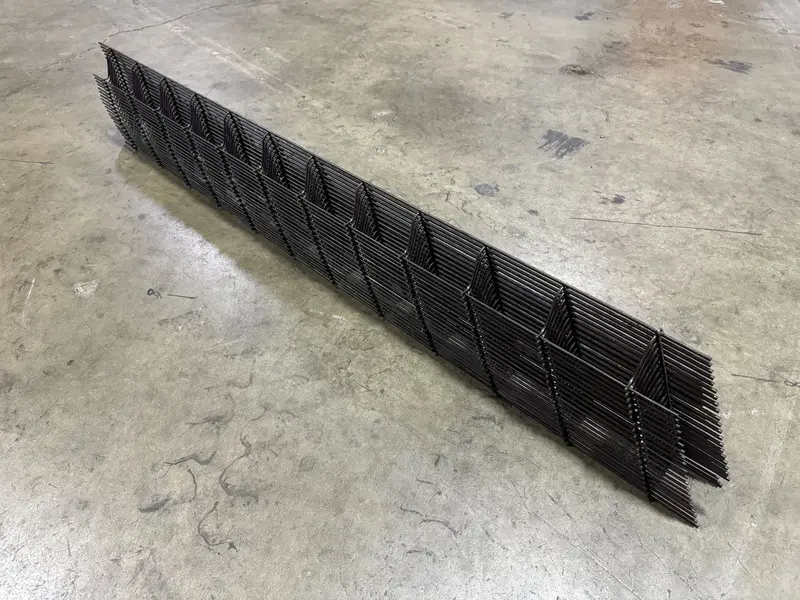 Concrete Plain Slab Bolster Upper - Continuous Rebar Chairs (5" X 5 Ft X 3") 10