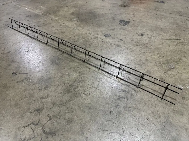Concrete Plain Slab Bolster Upper - Continuous Rebar Chairs (5" X 5 Ft X 3") 7