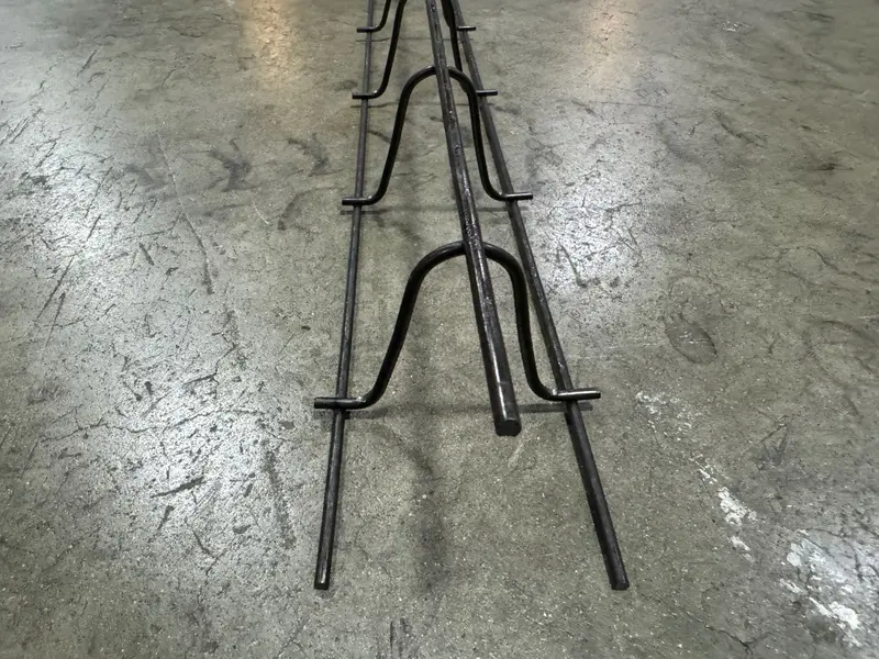 Concrete Plain Slab Bolster Upper - Continuous Rebar Chairs (5" X 5 Ft X 3") 9