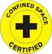 Confined Space Certied With Cross Hard Hat Marker Hm-109 1
