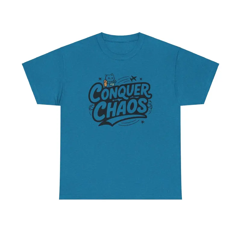 Conquer Choas Travel Vacations Cotton T-Shirt 6