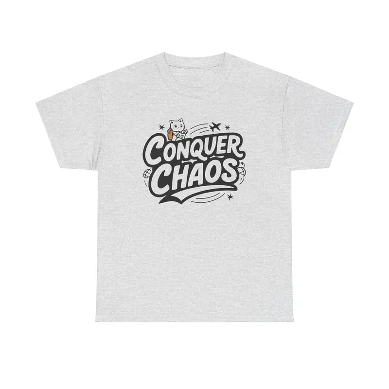 Conquer Choas Travel Vacations Cotton T-Shirt 7