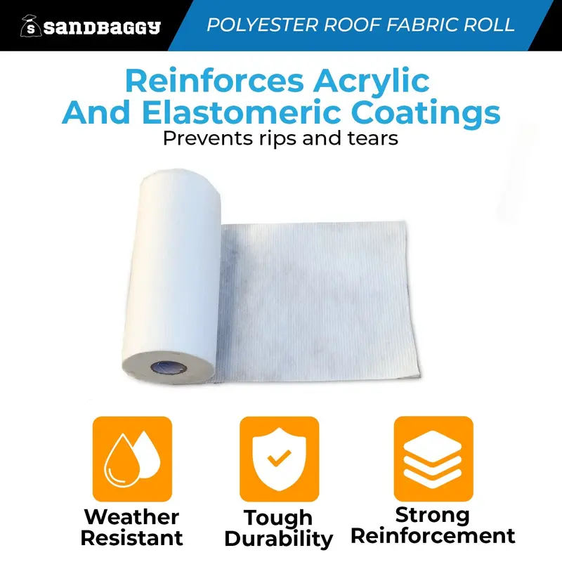 Contouring Polyester Roof Reinforcement Fabric (12” X 81 Ft Roll) 3