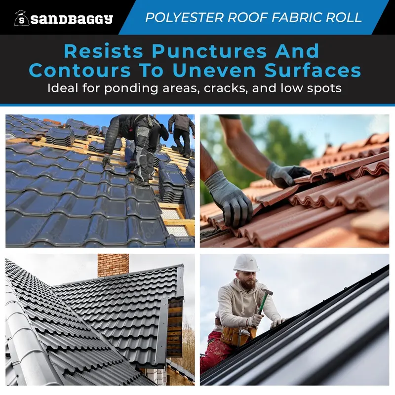 Contouring Polyester Roof Reinforcement Fabric (12” X 81 Ft Roll) 5
