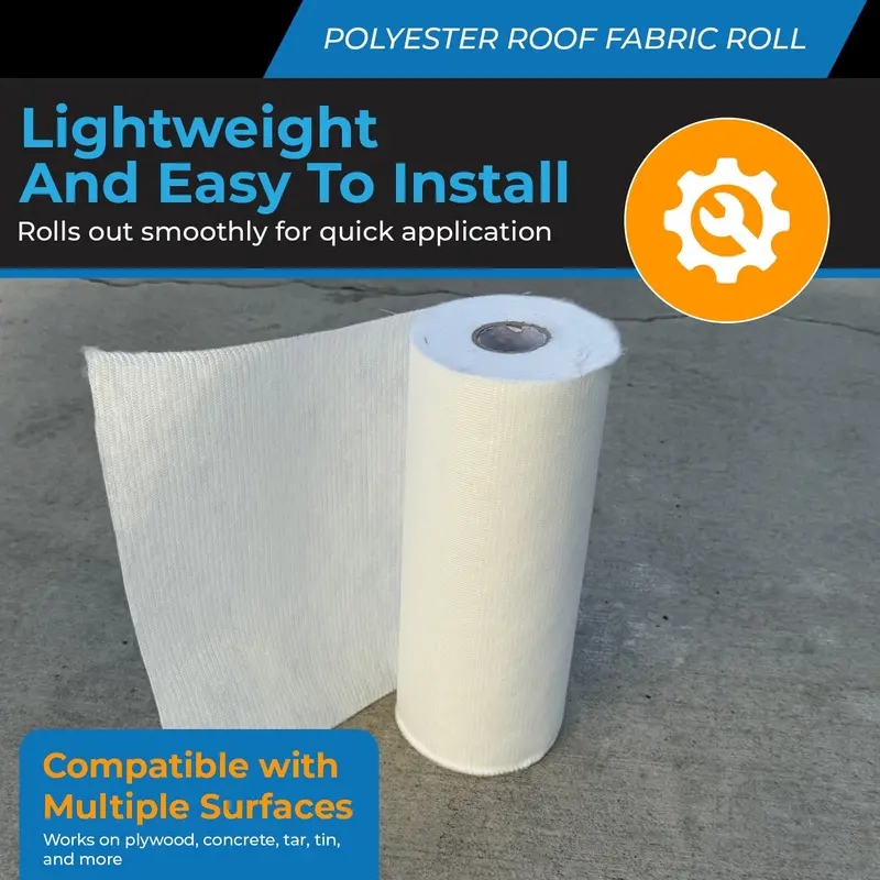 Contouring Polyester Roof Reinforcement Fabric (12” X 81 Ft Roll) 6