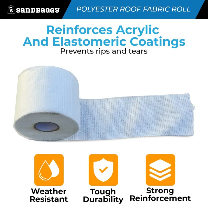 Contouring Polyester Roof Reinforcement Fabric (4” X 81 Ft Roll) 3