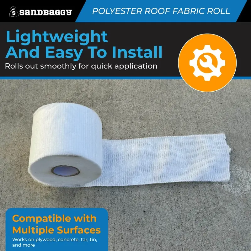 Contouring Polyester Roof Reinforcement Fabric (4” X 81 Ft Roll) 6