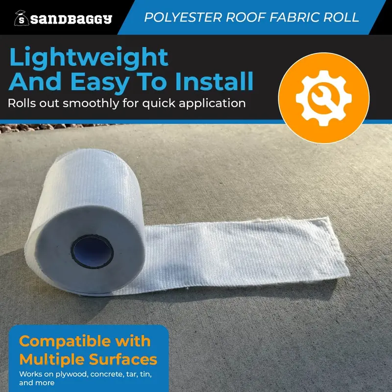 Contouring Polyester Roof Reinforcement Fabric (6” X 81 Ft Roll) 3