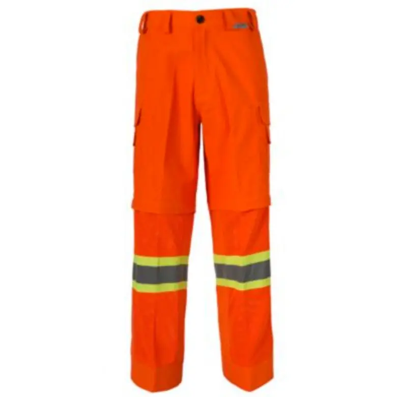 Coolworks Hi-Vis Men's Ventilated Cargo Work Pants Cw2orga - Orange 1