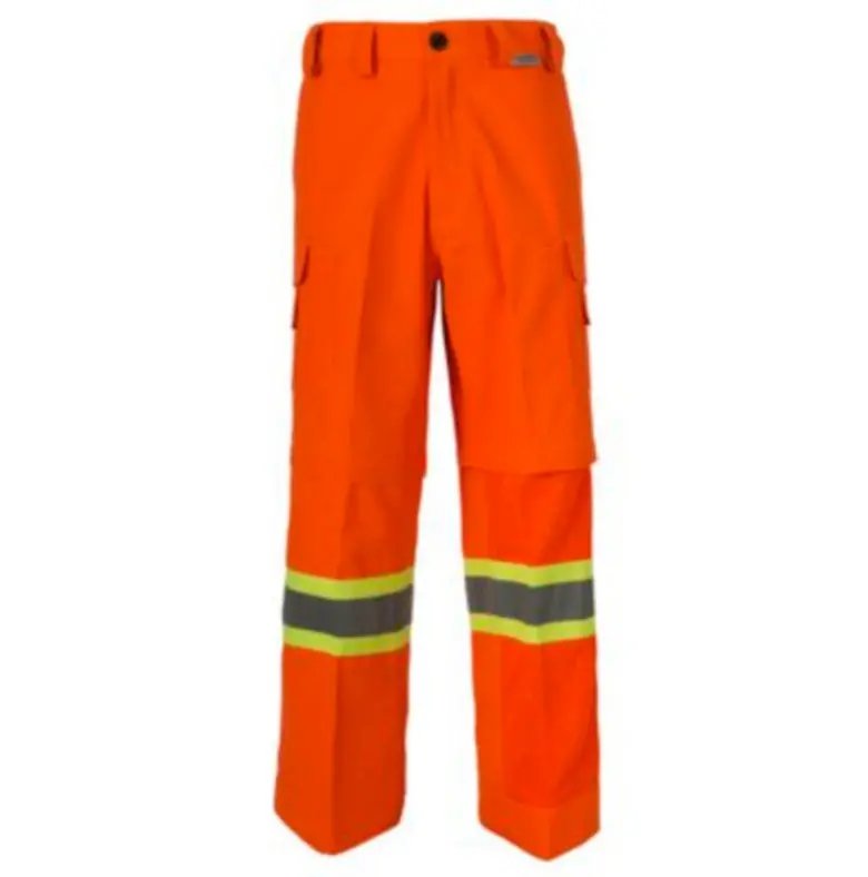 Coolworks Hi-Vis Men's Ventilated Cargo Work Pants Cw2orga - Orange 3