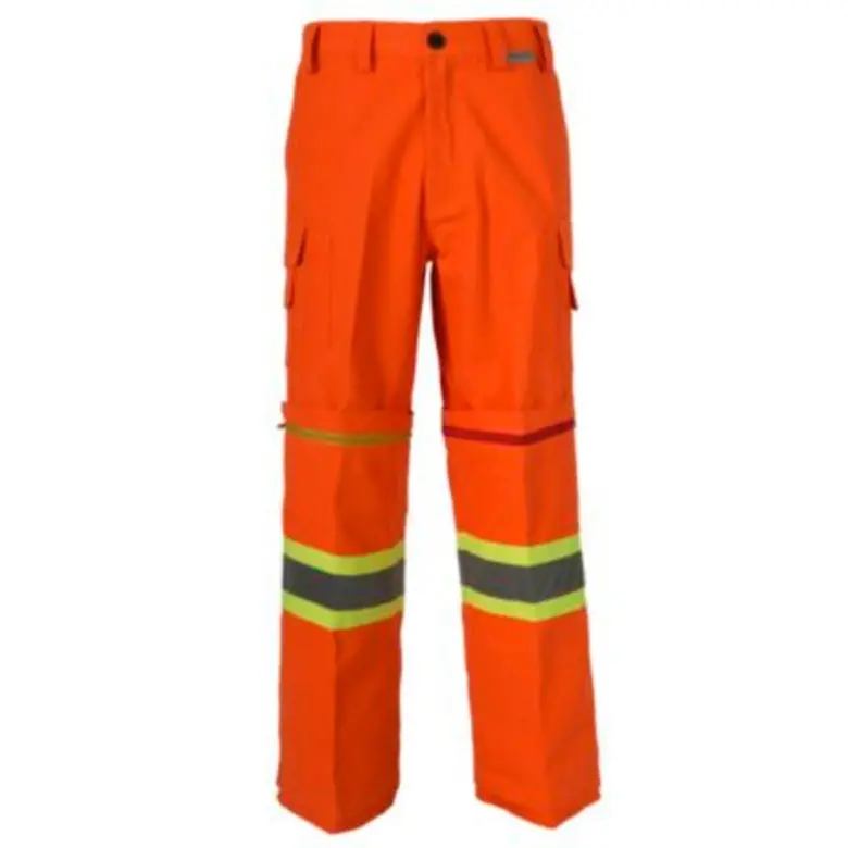 Coolworks Hi-Vis Men's Ventilated Cargo Work Pants Cw2orga - Orange 4