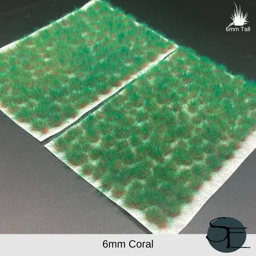 Coral- 6Mm Self-Adhesive Grass Tufts 1