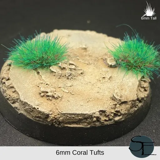 Coral- 6Mm Self-Adhesive Grass Tufts 2