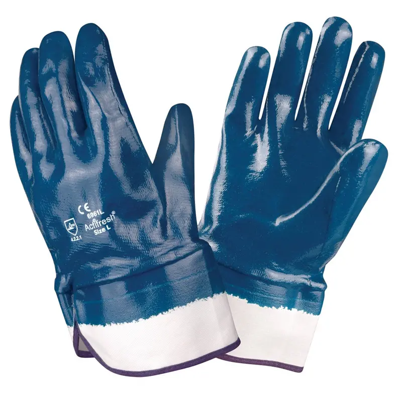 Cordova Safety Supported, Brawler™, Nitrile, Smooth Glove #6961 1