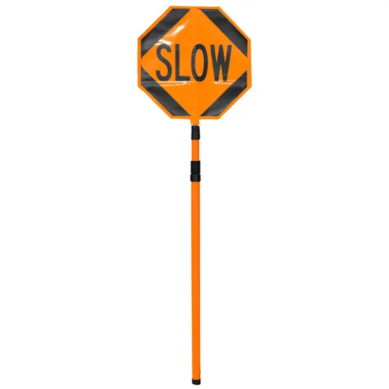 Cortina 03-884-Tel Roll-Up Stop/Slow Signs (18") 1