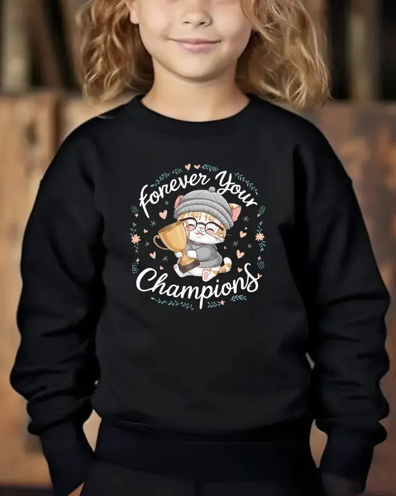 Cuddle Companion Youth Crewneck Sweatshirt 1