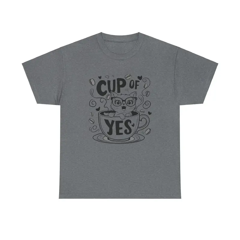 Cup Of Yes Coffee Unisex Cotton T-Shirt 7