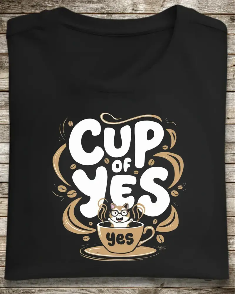 Cup Of Yes Cotton T-Shirt 1
