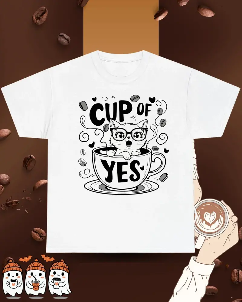 Cup Of Yes Cotton T-Shirt 1