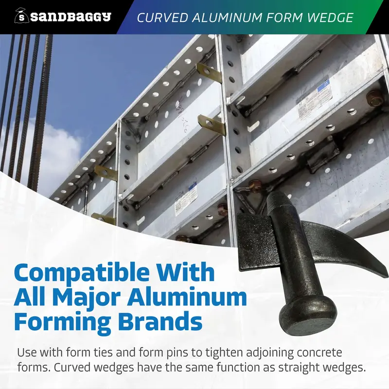 Curved Aluminum Form Wedge For Concrete Forms 5