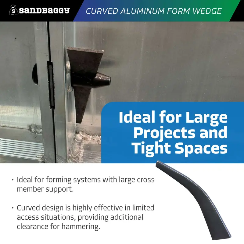Curved Aluminum Form Wedge For Concrete Forms 6