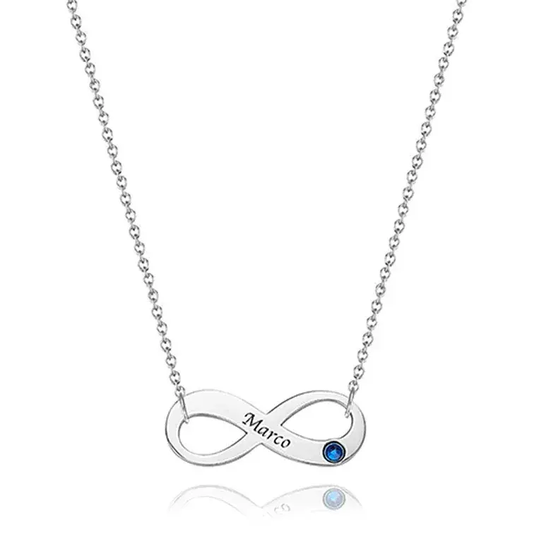 Custom Birthstone Name Necklace 1