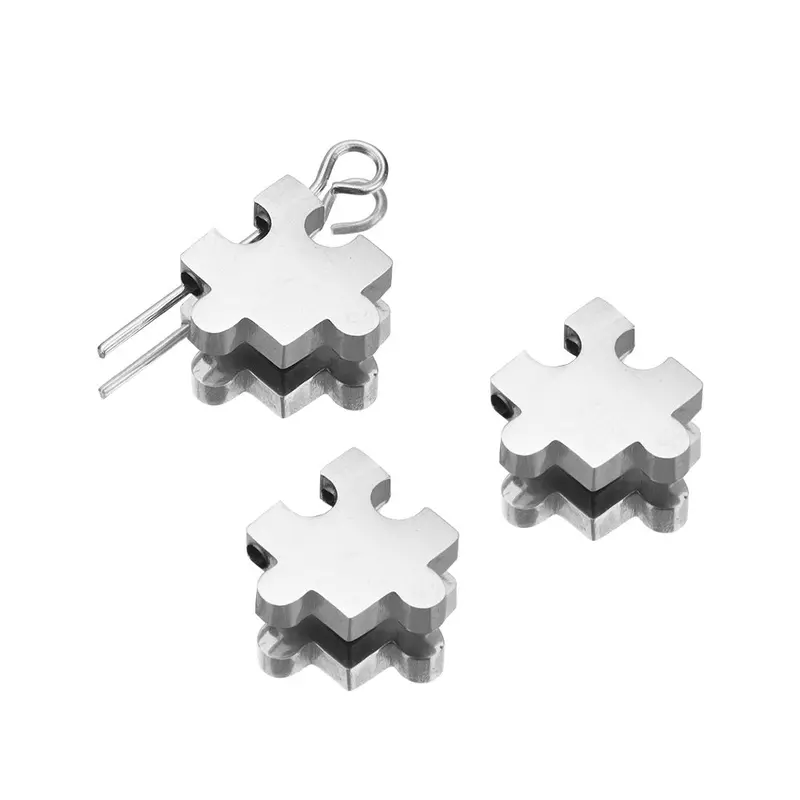 Custom Engraved Puzzle Piece Necklace 3