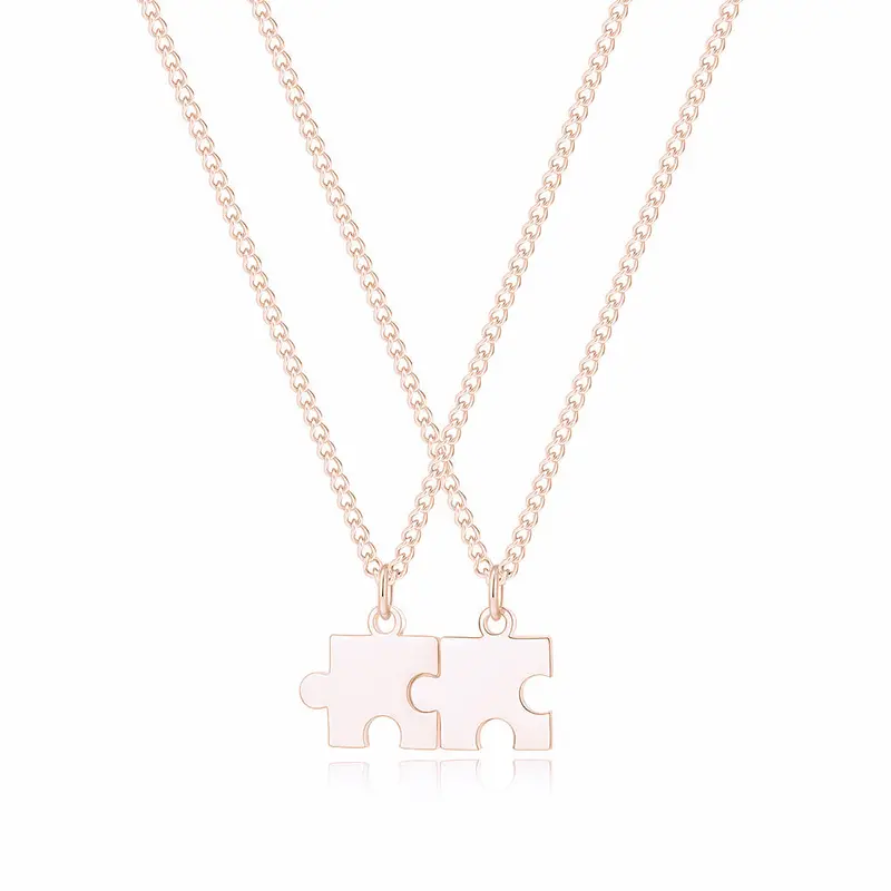 Custom Engraved Puzzle Piece Necklace 9
