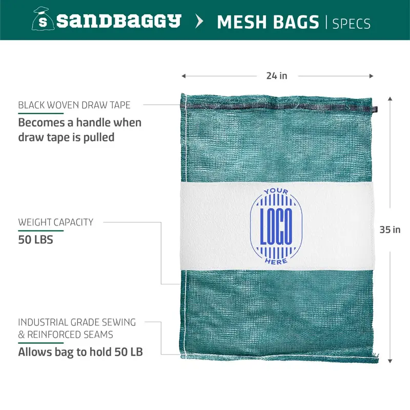 Custom Printed Mesh Produce Bags For Fruits & Vegetables 15