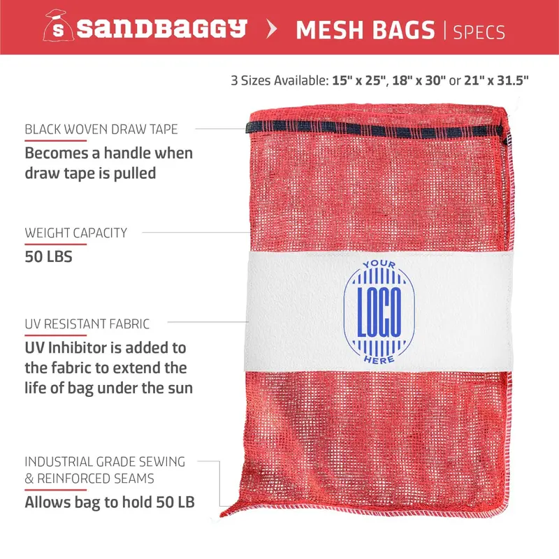 Custom Printed Mesh Produce Bags For Fruits & Vegetables 3