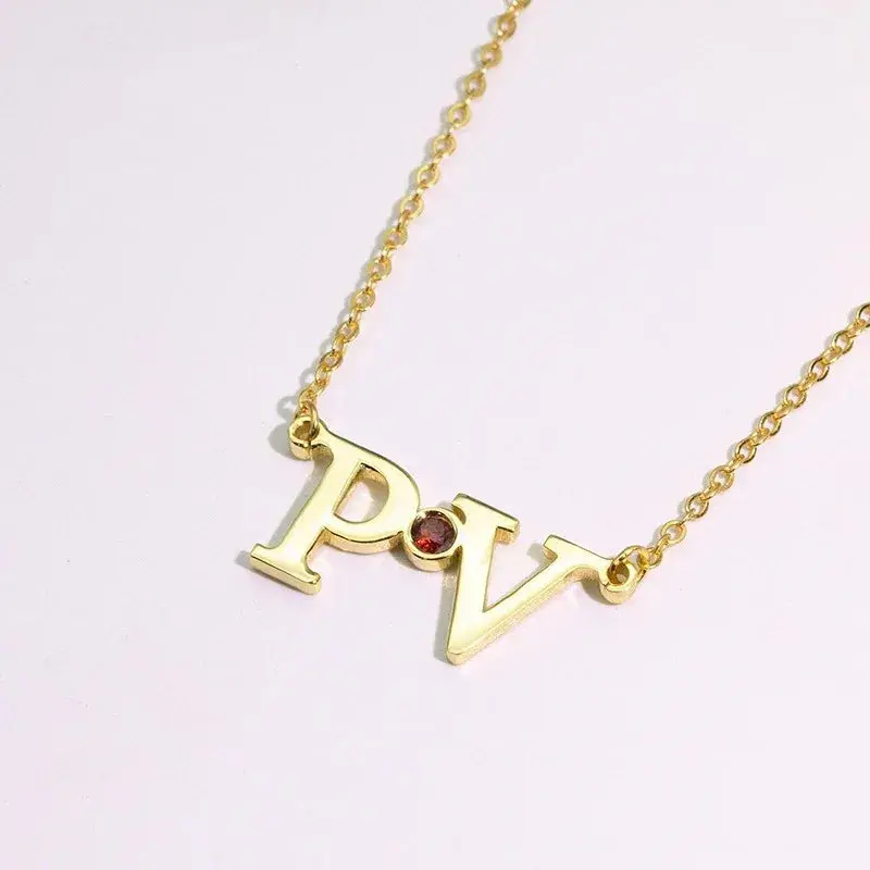 Customizable Name And Diamond Design High-End Necklace 3