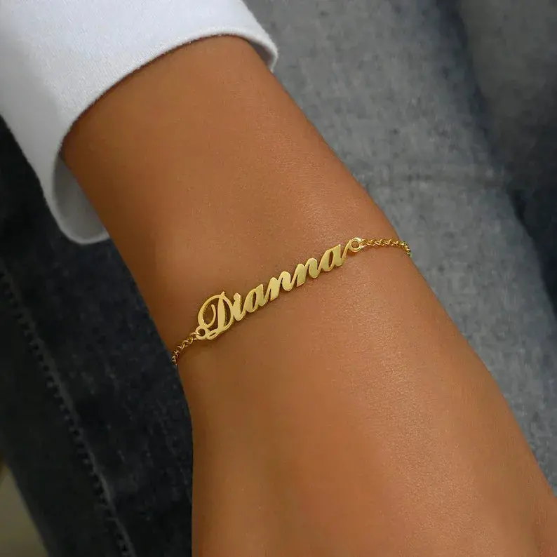 Customizable Name Design Fashion Personality Bracelet 1