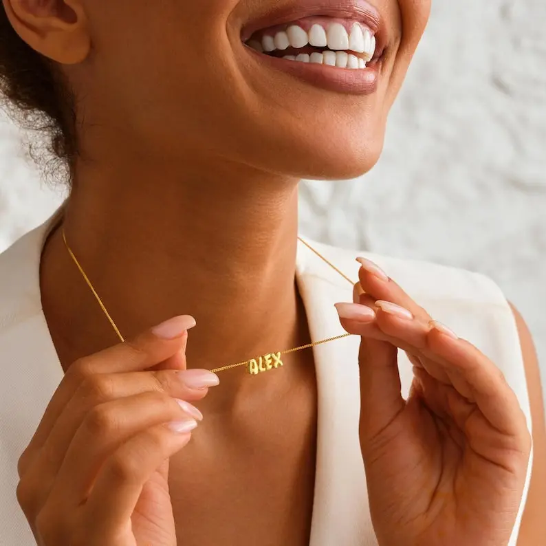Customizable Name Design Fashionable Simple Necklace 2