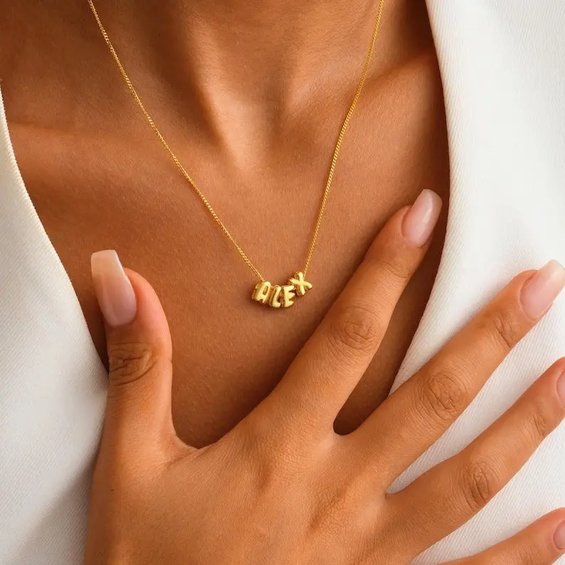 Customizable Name Design Fashionable Simple Necklace 4