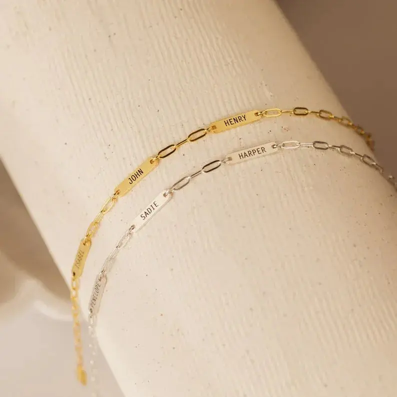 Customizable Name Design Light Luxury Unique Bracelet 4