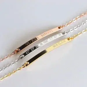 Customizable Name Design Simple Personality Bracelet 1