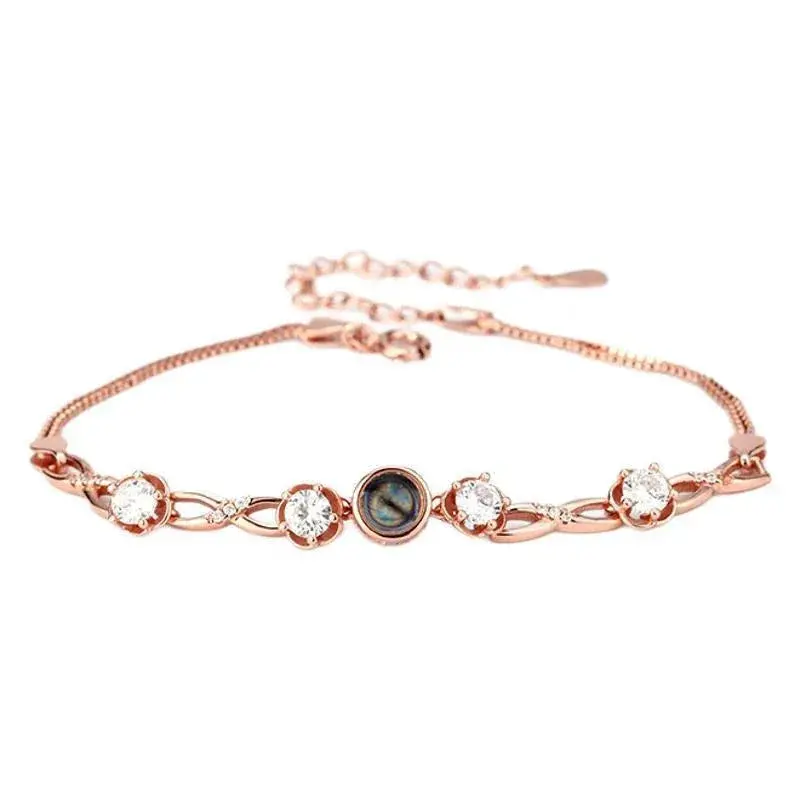 Customized Infinity Symbol Photo Projection Bracelet 6