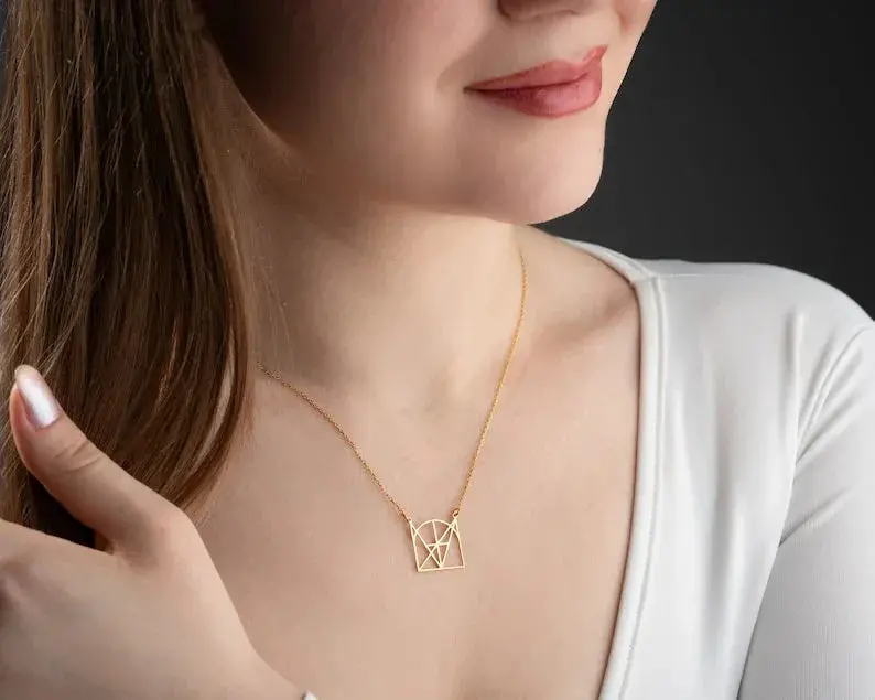 Customized Intertwined Initial Name Necklace 9