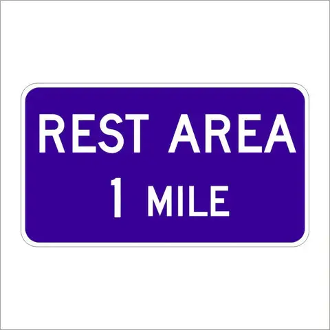 D5-1 Rest Area Specify Mile Sign 1